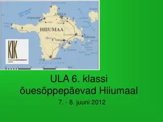 ula 6 klassi ues ppep evad hiiumaal