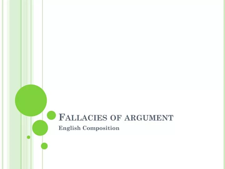 fallacies of argument