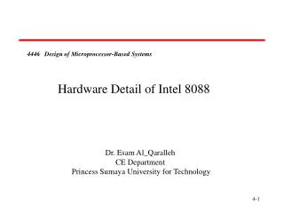 4446 Design of Microprocessor-Based Systems