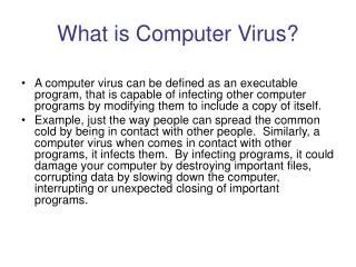 What is Computer Virus?