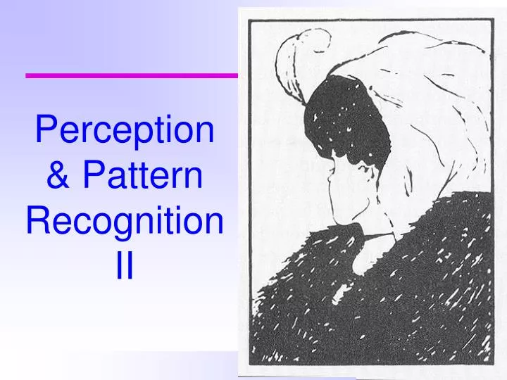 perception pattern recognition ii