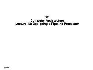 361 Computer Architecture Lecture 12: Designing a Pipeline Processor