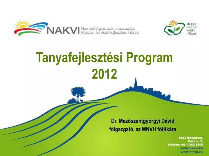 tanyafejleszt si program 2012