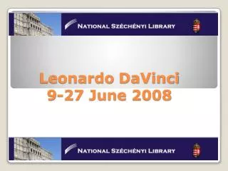 leonardo davinci 9 27 june 2008