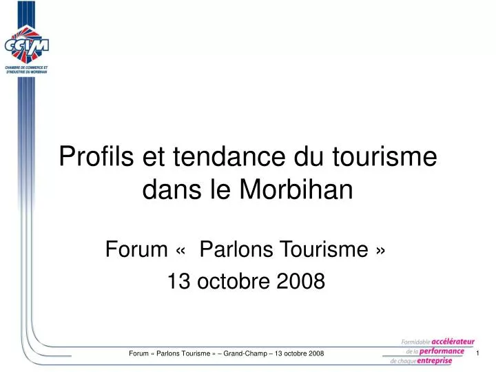 profils et tendance du tourisme dans le morbihan