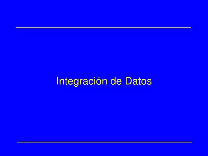 integraci n de datos