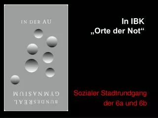 in ibk orte der not