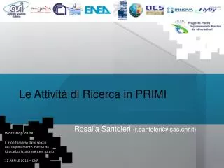 le attivit di ricerca in primi