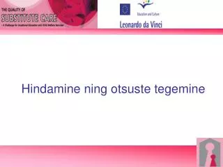 hindamine ning otsuste tegemine