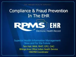 Compliance &amp; Fraud Prevention In The EHR