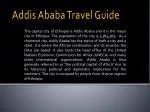 Addis Ababa Travel Guide - slide 1