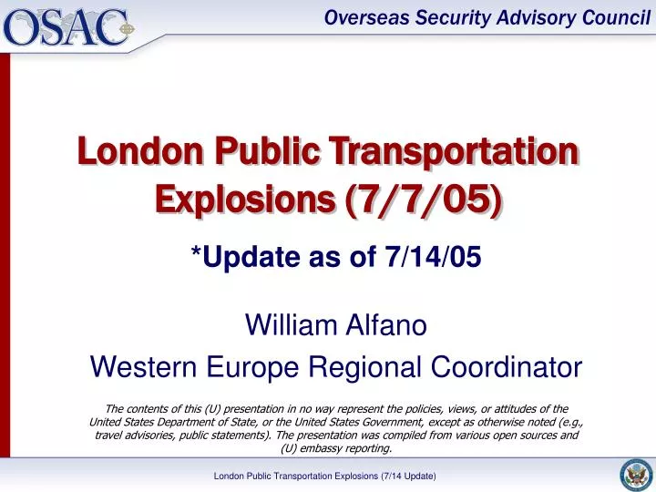 london public transportation explosions 7 7 05