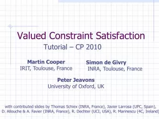 Valued Constraint Satisfaction
