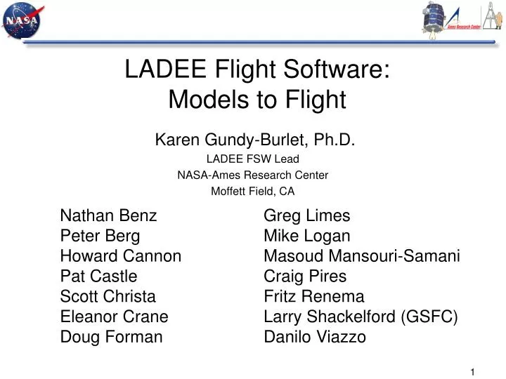 ladee flight software models to flight