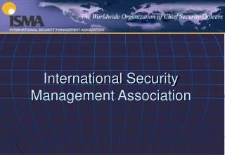 International Security Management Association