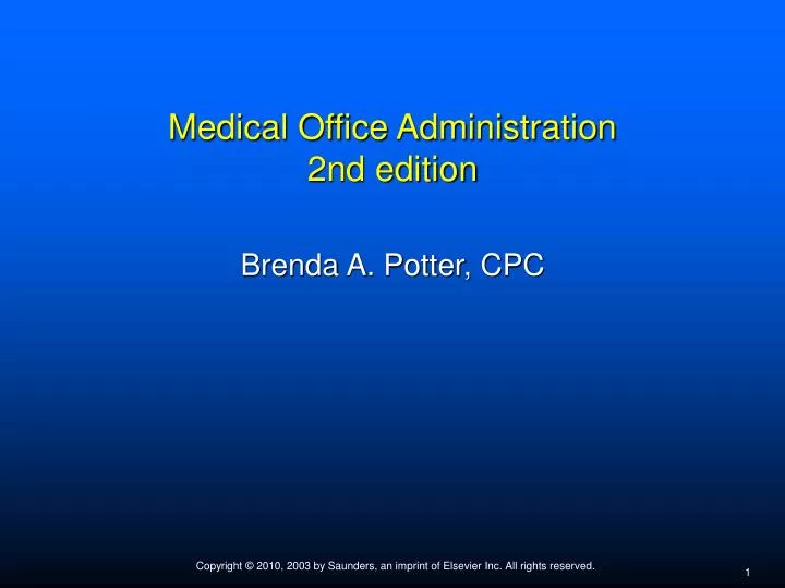 medical office administration 2nd edition