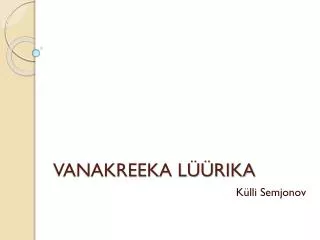 vanakreeka l rika