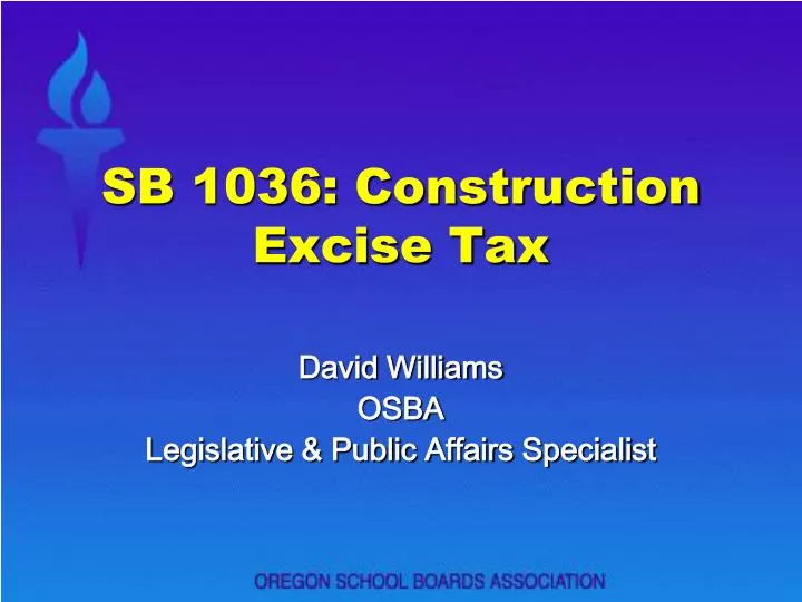 sb 1036 construction excise tax