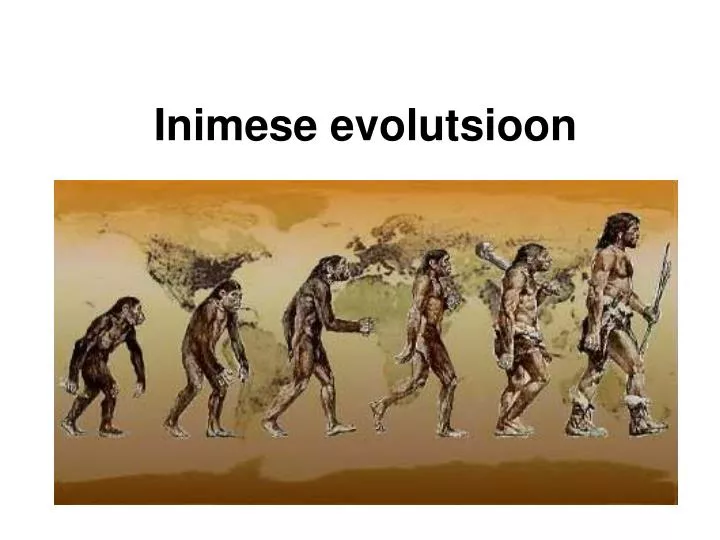 inimese evolutsioon
