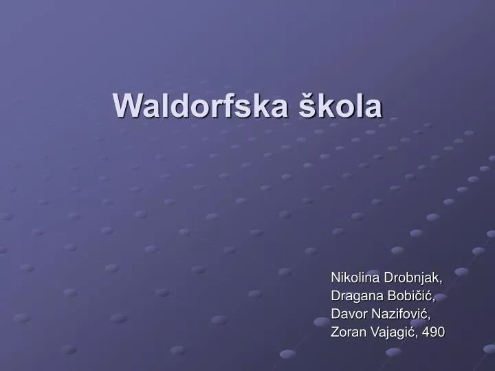 waldorfska kola