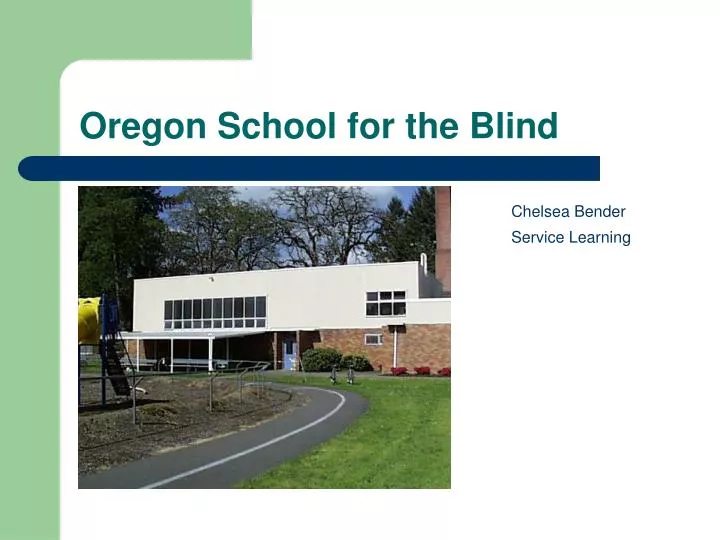 oregon school for the blind