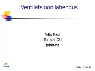 ve ntilatsioonilahendus