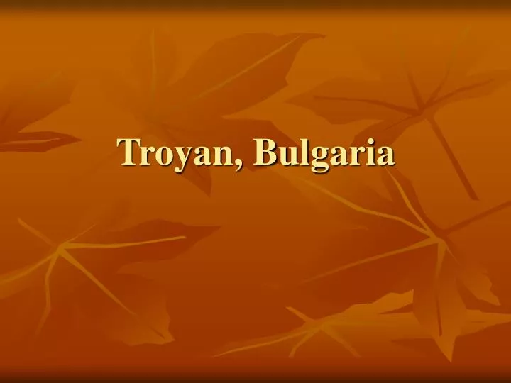 troyan bulgaria
