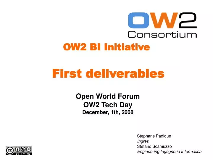 ow2 bi initiative