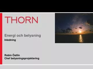 energi och belysning
