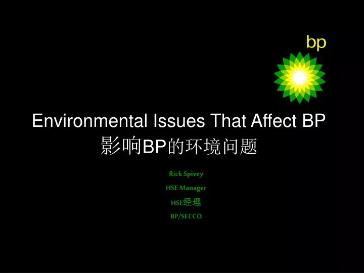 environmental issues that affect bp bp