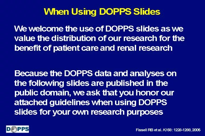 when using dopps slides