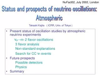Present status of oscillation studies by atmospheric neutrino experiments
