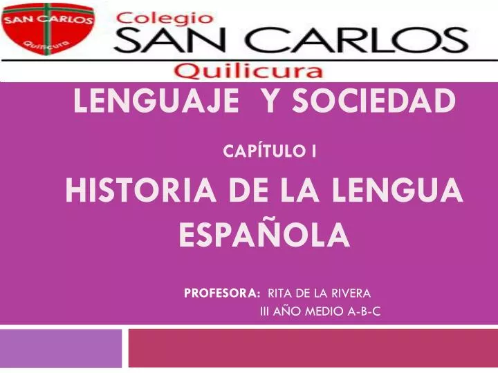 diferenciado lenguaje y sociedad cap tulo i historia de la lengua espa ola