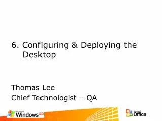 6. Configuring &amp; Deploying the Desktop