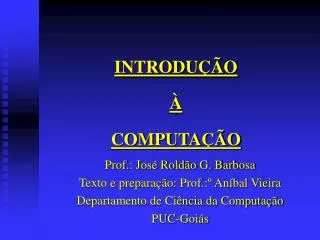 introdu o computa o