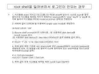 root shell
