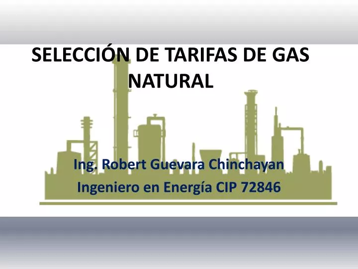 selecci n de tarifas de gas natural