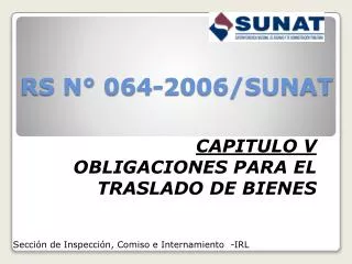rs n 064 2006 sunat