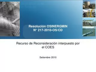 resoluci n osinergmin n 217 2010 os cd