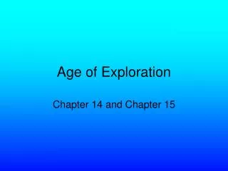 Age of Exploration