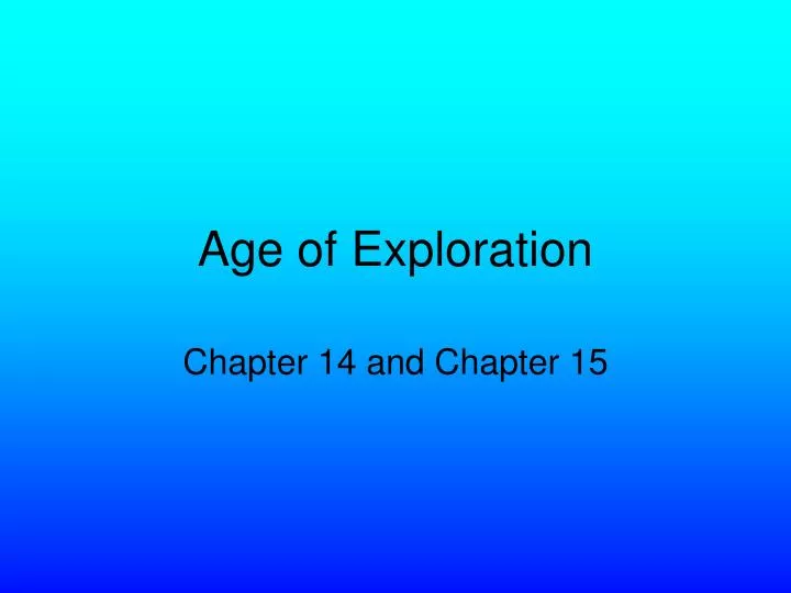 age of exploration