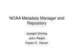 NOAA Metadata Manager and Repository - slide 1