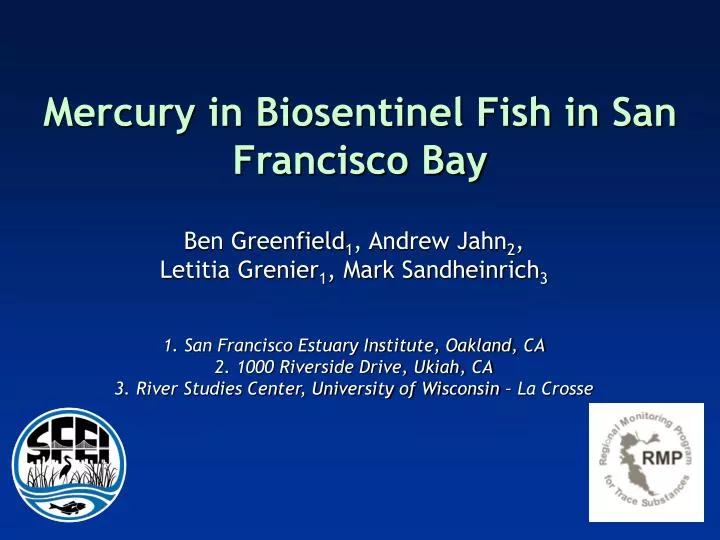 mercury in biosentinel fish in san francisco bay