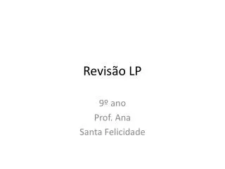 revis o lp