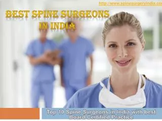 Find Best Spine Surgeons in India