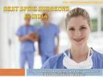 Find Best Spine Surgeons in India