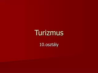 turizmus