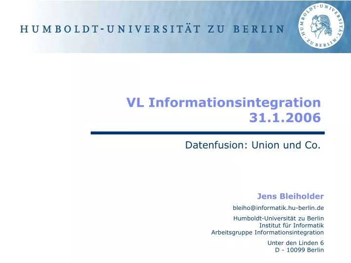vl informationsintegration 31 1 2006