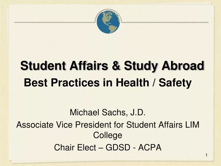 student affairs study abroad