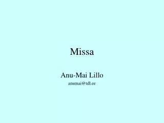 missa